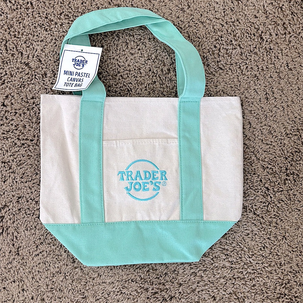 Trader Joe's Mini Tote Bag [Pastel Green]